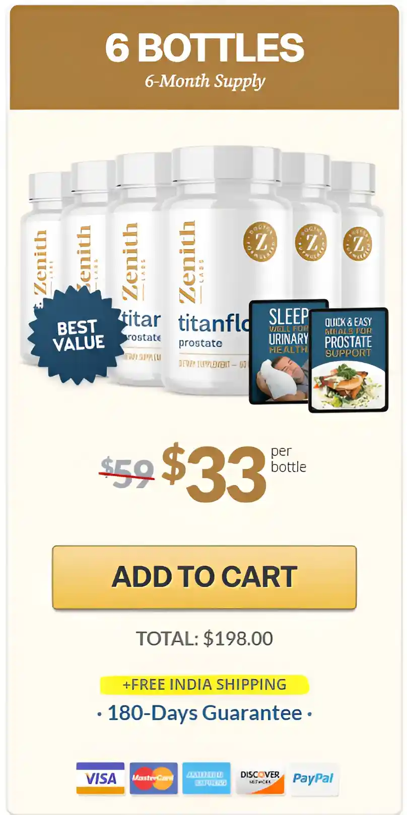 Titan Flow 6 Bottle pricing